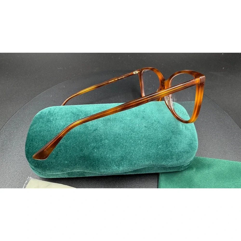 Gucci GG‎ 0026O 006 Havana Brown Eyeglasses
